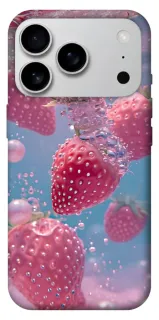 Чехол на Apple iPhone 18 Pro Max Клубника в воде фото 1 из 2