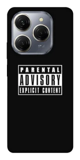 Чохол на TECNO Spark 20 Pro Parental Advisory Label фото 1 Чохол на TECNO Spark 20 Pro Parental Advisory Label фото 1 з 1