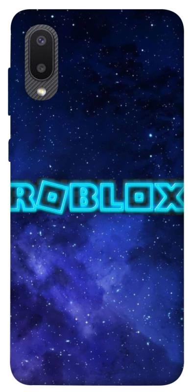 Чохол на Samsung Galaxy A02 Roblox Space Logo Blue фото 1 з 1