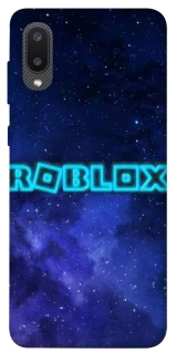 Чохол на Samsung Galaxy A02 Roblox Space Logo Blue фото 1 з 1