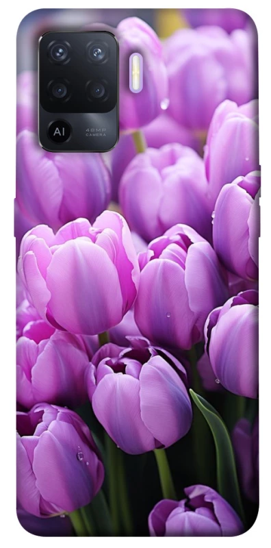 Чохол на Oppo A94 Фіолетові тюльпани фото 1 з 1