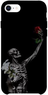 Чехол на Apple iPhone SE (2020) Skeleton vs Rose фото 1 из 1