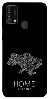 Чехол на Samsung Galaxy M21s Ukraine black map фото 1 из 1