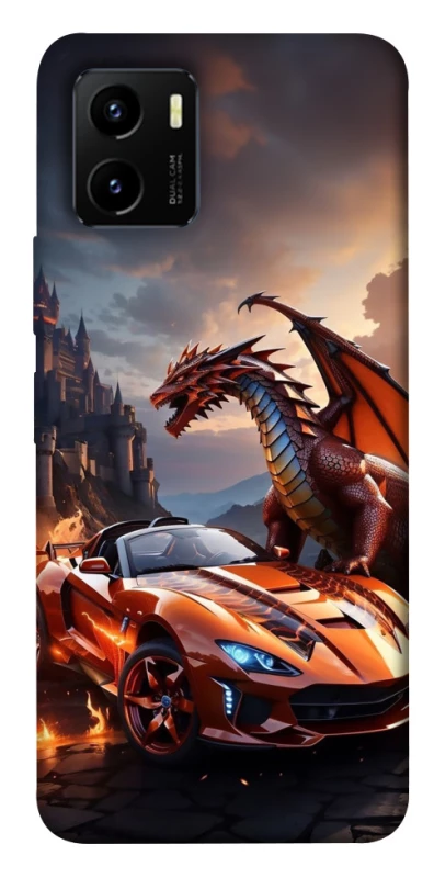 Чехол на Vivo Y15s Сar and dragon фото 1 из 1