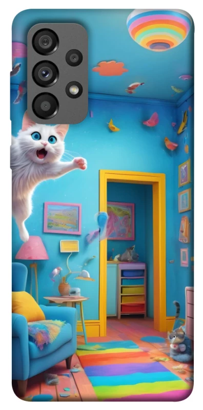 Чохол на Samsung Galaxy A73 5G crazy cat фото 1 з 1