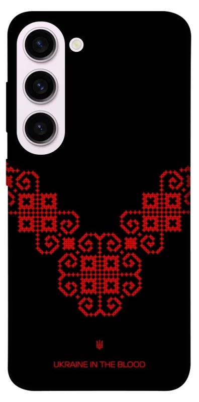 Чохол на Samsung Galaxy S23+ Чорно-червона вишиванка фото 1 з 1