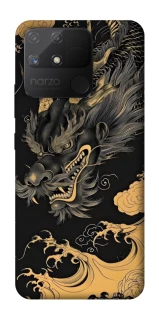 Чохол на Realme Narzo 50A gold dragon фото 1 з 1