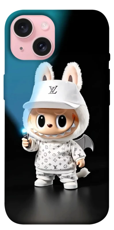 Чохол на Apple iPhone 15 (6.1") Labubu with flashlight ver.1 фото 1 з 1