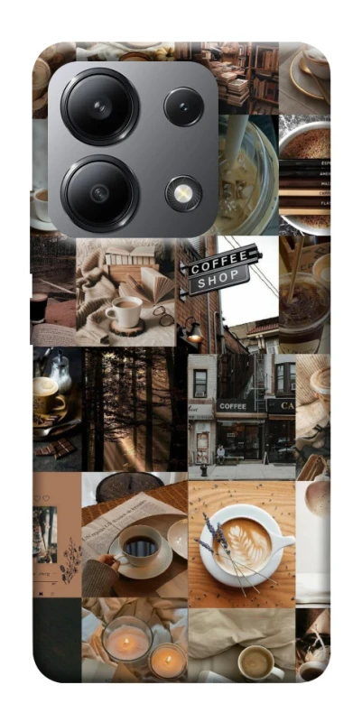 Чохол на Xiaomi Redmi Note 13 4G Coffee collage ver.3 фото 1 з 1
