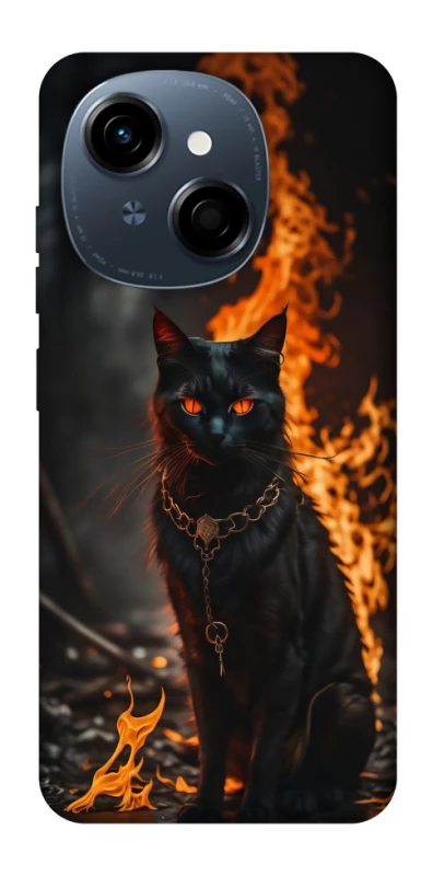 Чохол на TECNO Spark Go 1 Вогняний кіт фото 1 з 1