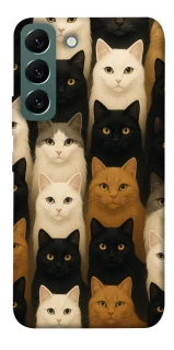 Чехол на Samsung Galaxy S22 Colorful Cat Collage фото 1 Чехол на Samsung Galaxy S22 Colorful Cat Collage фото 1 из 1