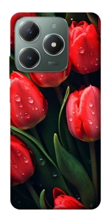Чохол на Realme C61 Червоні тюльпани фото 1 Чохол на Realme C61 Червоні тюльпани фото 1 з 1