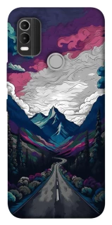 Чехол на Nokia C21 Plus Нарисованные горы фото 1 из 1