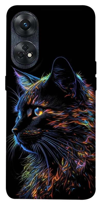 Чохол на Oppo Reno 8T 4G Чорний кіт фото 1 з 1