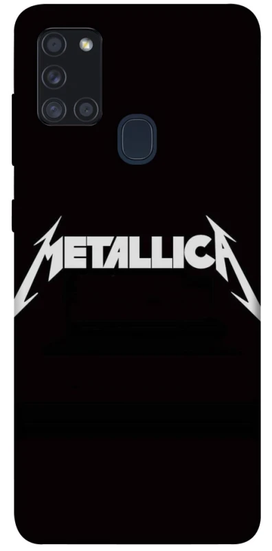 Чехол на Samsung Galaxy A21s Metallica logo фото 1 Чехол на Samsung Galaxy A21s Metallica logo фото 1 из 1