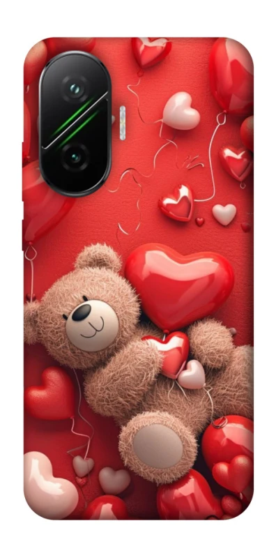 Чехол на Xiaomi Poco F7 bear in hearts фото 1 из 1