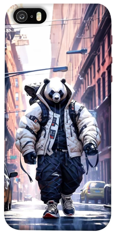 Чехол на Apple iPhone 5/5S/SE Панда курьер фото 1 из 1