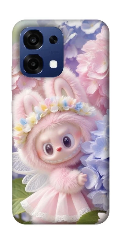 Чохол на Oppo A6 Pro 4G/5G Labubu & Flowers ver.1 фото 2 з 2
