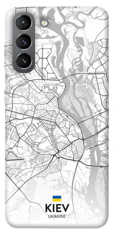 Чохол на Samsung Galaxy S21 Kiev white map фото 1 з 1