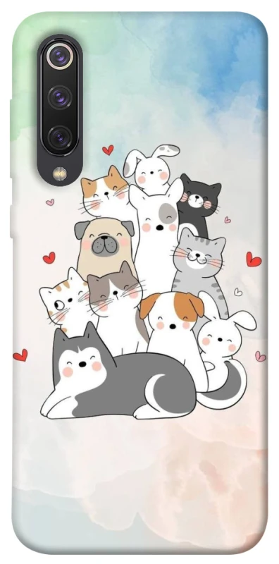Чохол на Xiaomi Mi 9 SE Funny Pets ver.2 фото 1 з 1