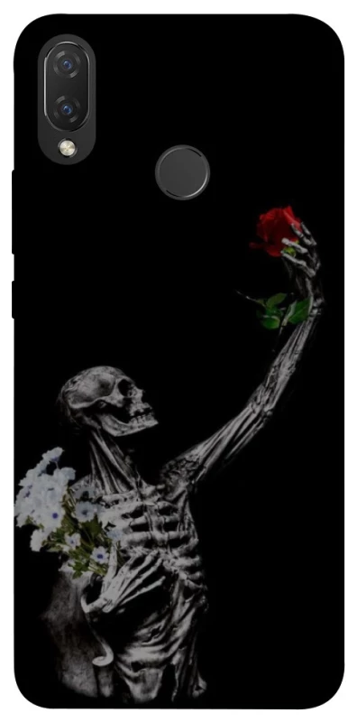 Чехол на Huawei P Smart+ (nova 3i) Skeleton vs Rose фото 1 из 1