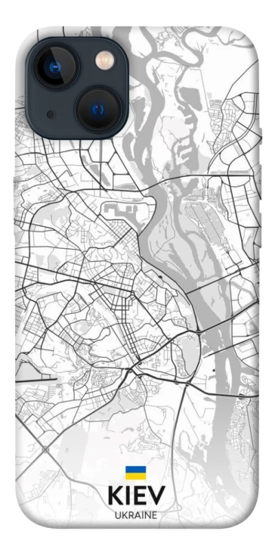 Чехол на Apple iPhone 13 (6.1") Kiev white map фото 1 из 1