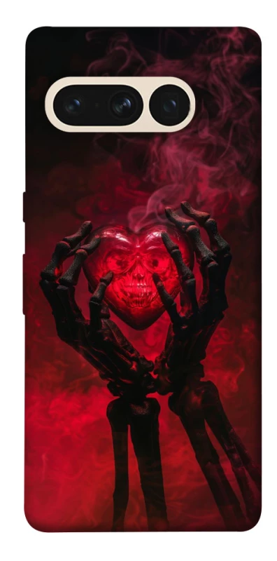 Чехол на Google Pixel 7 Pro Heart in the hands of a skeleton фото 1 из 1