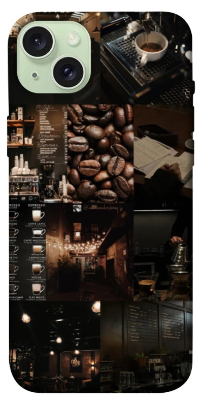 Чохол на Apple iPhone 15 Plus (6.7") Coffee collage ver.1 фото 1 з 1