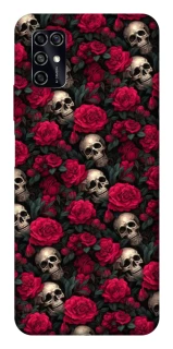 Чехол на ZTE Blade V2020 Smart Черепа и розы фото 1 из 1