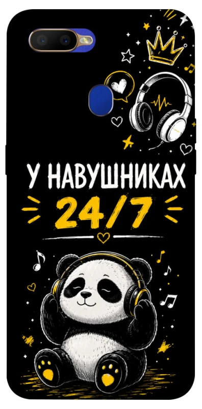 Чохол на Oppo A5s У навушниках 24/7 фото 1 з 1