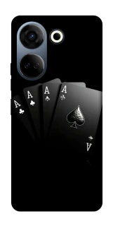 Чехол на TECNO Camon 20 Pro (CK7n) Black Cards фото 1 из 1