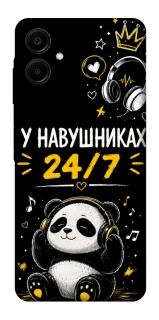 Чехол на Samsung Galaxy A06 У навушниках 24/7 фото 1 из 1