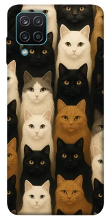 Чохол на Samsung Galaxy M12 Colorful Cat Collage фото 1 з 1