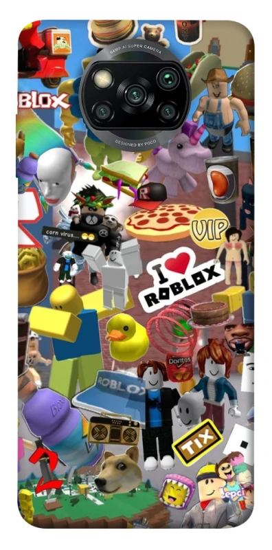 Чохол на Xiaomi Poco X3 NFC / Poco X3 Pro Roblox collage ver.5 фото 1 з 1