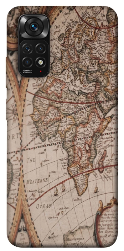 Чехол на Xiaomi Redmi Note 11 (Global) / Note 11S Карта путешествий фото 1 из 1