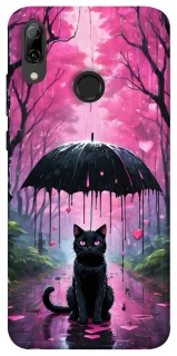 Чохол на Huawei P Smart (2019) Black cat фото 1 з 1