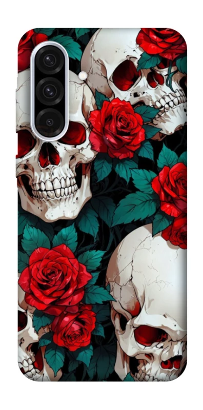 Чохол на Samsung Galaxy A36 5G skull and rose фото 1 з 1