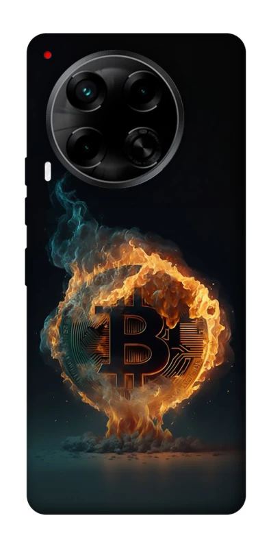 Чохол на TECNO Camon 30 (CL6) Fire Bitcoin фото 1 з 1