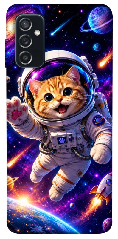 Чохол на Samsung Galaxy M52 Space Cat фото 1 з 1