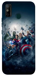 Чехол на TECNO Spark 6 Go Marvel heroes фото 1 из 1