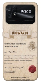 Чохол на Xiaomi Poco C40 The Hogwarts acceptance letter фото 1 з 1