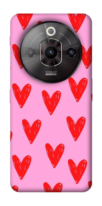 Чохол на ZTE Nubia Focus Pro Red hearts 2 фото 1 з 1