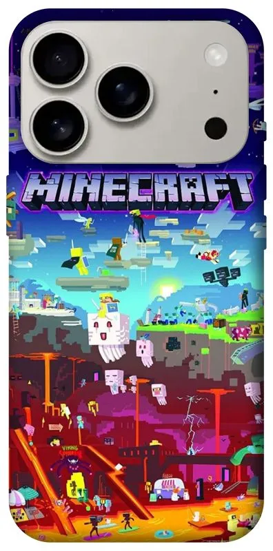 Чехол на Apple iPhone 18 Pro Minecraft world фото 2 из 2