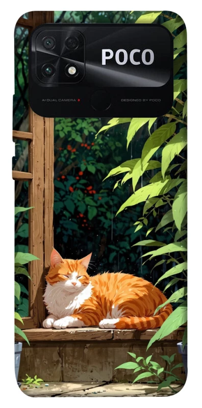 Чохол на Xiaomi Poco C40 red cat фото 1 з 1