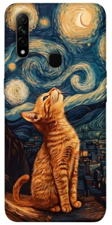 Чехол на Oppo A31 van gogh cat фото 1 из 1