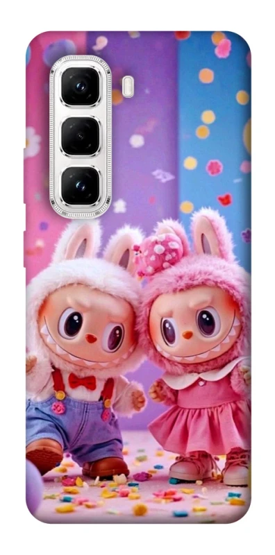 Чохол на Infinix Hot 50 Pro Labubu twins ver.3 фото 1 з 1