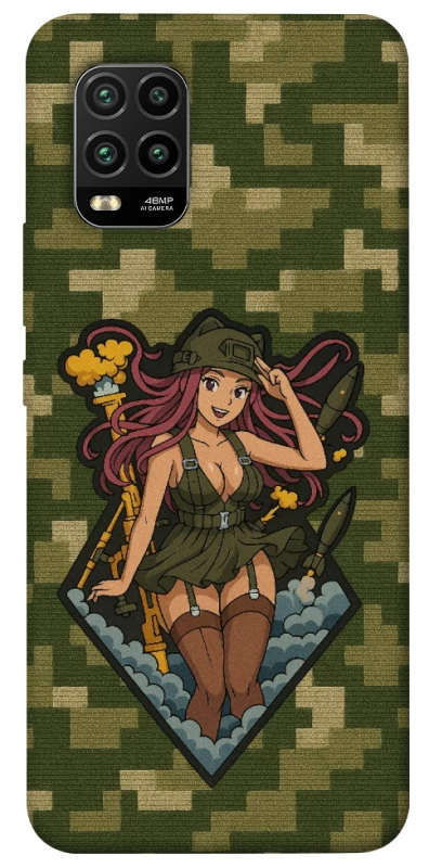 Чохол на Xiaomi Mi 10 Lite Military Waifu фото 1 з 1