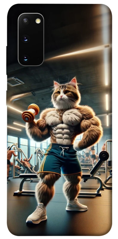 Чехол на Samsung Galaxy S20 Качок кот фото 1 из 1