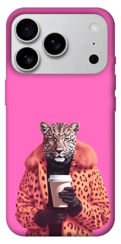 Чехол на Apple iPhone 18 Pro Max Леопард с кофе фото 1 из 1