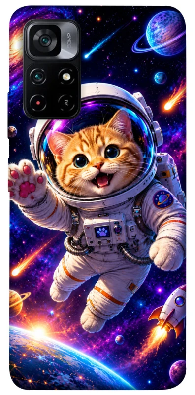 Чохол на Xiaomi Poco M4 Pro 5G Space Cat фото 1 з 1